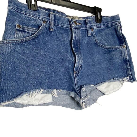 WRANGLER Cut Off High Waisted Denim Shorts W35 - Picture 3 of 7